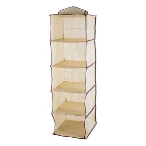 Hängande förvaring – 5 fack 30x30x100 – Beige