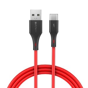 BW-TC14 – USB-Typ-C 3A Kabel 1m – Röd