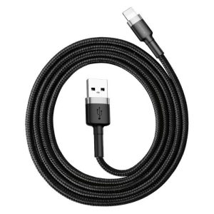 Cafule Kabel USB Lightning 1,5A 2 m – Svart