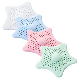 Avloppshålsfilter i silikon – 4-pack