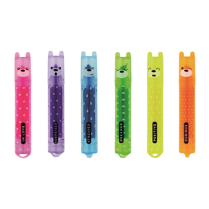 Teddy’s style 6-pack mini-highlighters med neonfärger - Bild 3