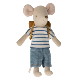 Maileg Tricycle Mouse Big Brother with Bag