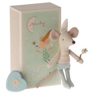 Maileg Tooth Fairy, Little Brother in a matchbox