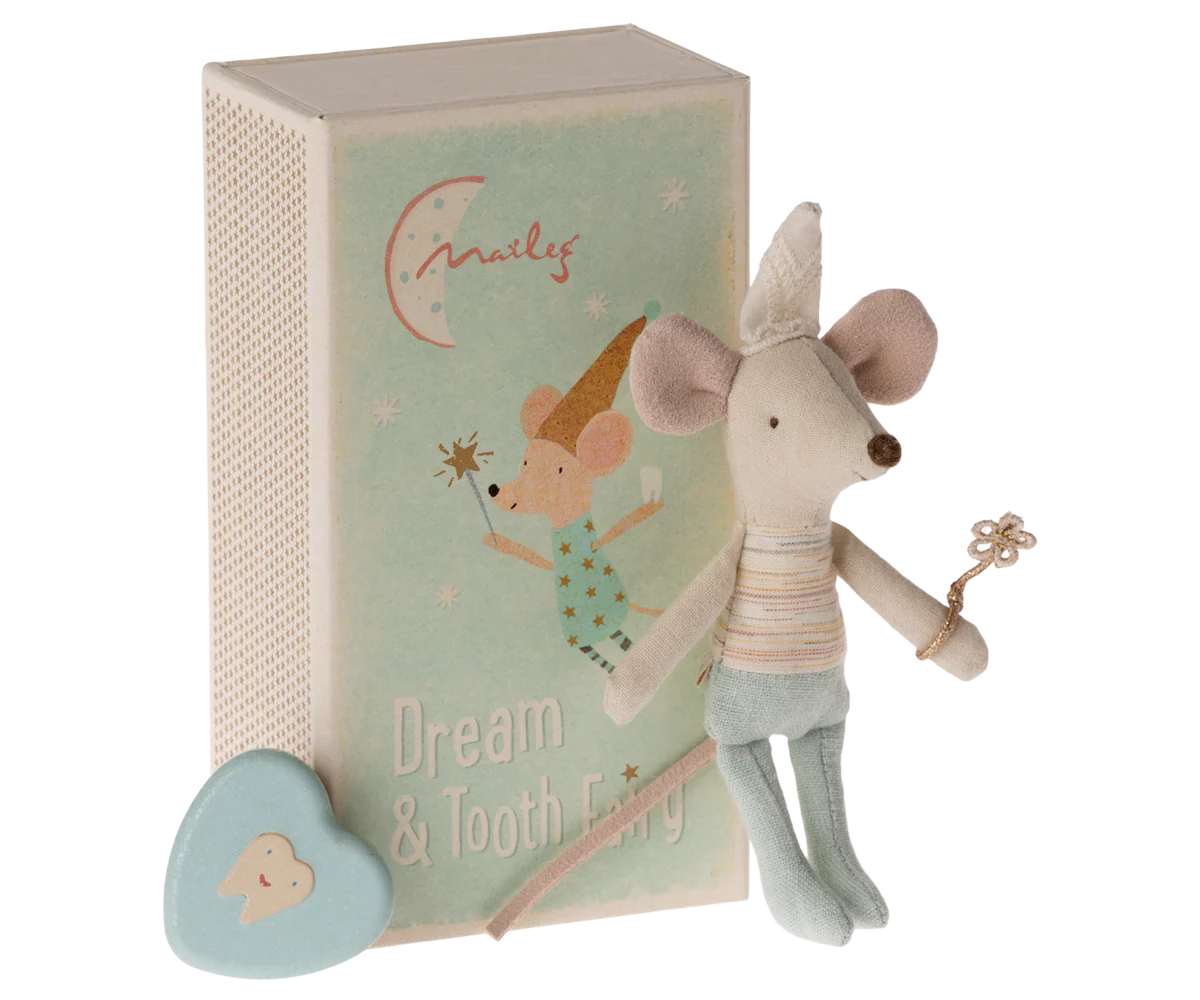 Maileg Tooth Fairy, Little Brother in a matchbox