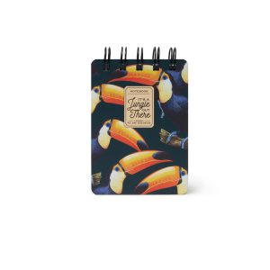 Litet Spiralblock 220 sidor linjerad – Toucans