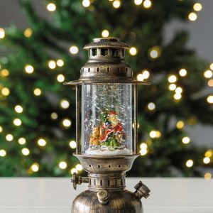 Juldekoration Bordslykta med snö