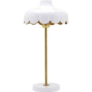 PR Home Wells Bordslampa, Vit/Guld