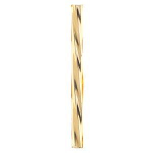 Hobby – Glaspärla Guld Spiral Rör – 30×2,5mm