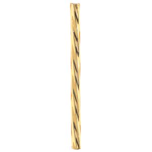 Hobby – Glaspärla Guld Spiral Rör – 50 st x 3,5mm
