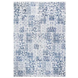 Bomullsmatta ”Aamu” Blå/Vit 60×90 cm
