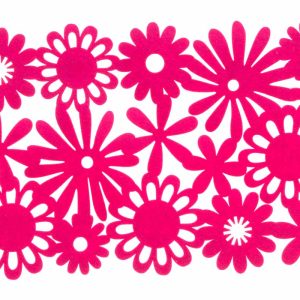 Bordstablett Färgglada Blommor 30 x 45 cm – Rosa