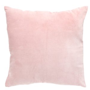 -Prydnadskudde Rustik sammetsrosa, 45 x 45 cm
