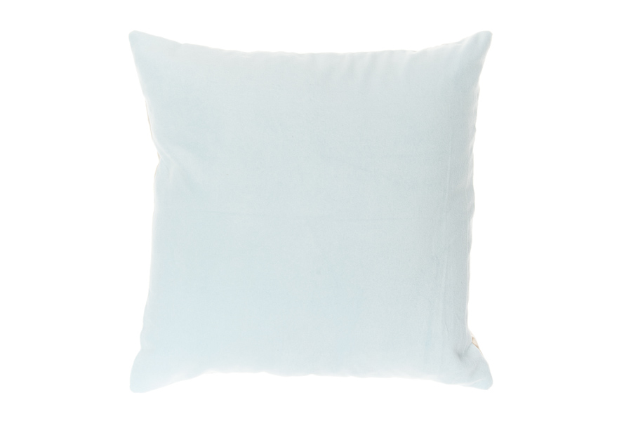 – Prydnadskudde Rustik Sammet Aqua – 45×45 cm - Bild 2