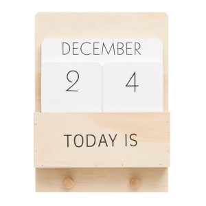 Väggkalender i trä