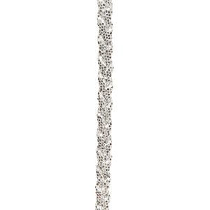 Hobby – Dekorationsband Glitter 0,8 cm, Silver