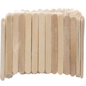 Hobby – Glasspinnar i obehandlat trä 7 cm 150-Pack, Pyssel