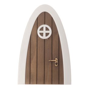Brun Julnissedörr 15 cm