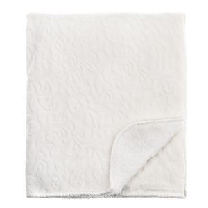 Pläd – Monaco Vit – 127 x 152 cm