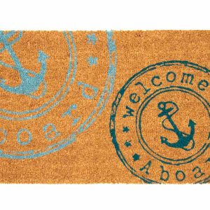 – Kokos Dörrmatta ”Welcome Stämpel” 45×75 cm