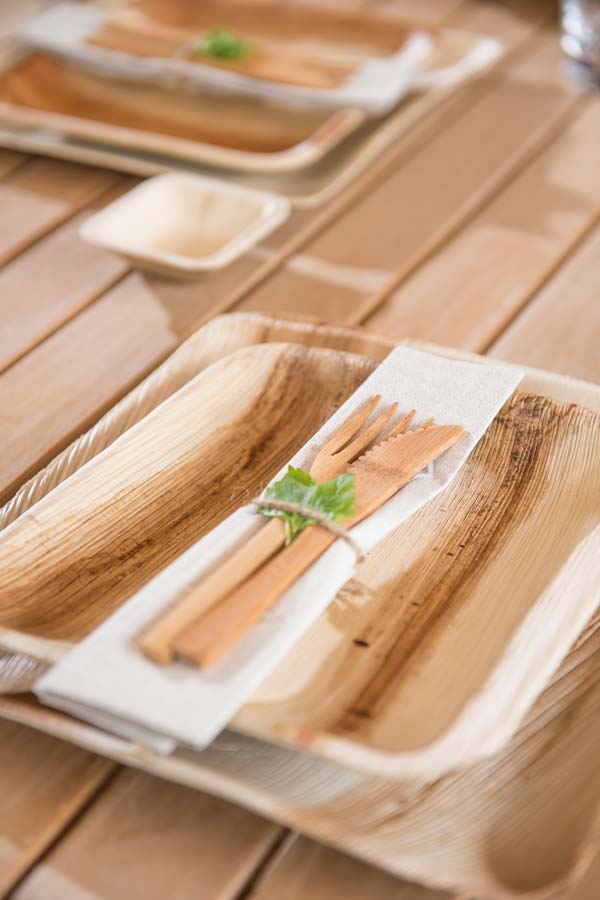 Bordsknivar av bambu 16 cm – 10 pack - Bild 4