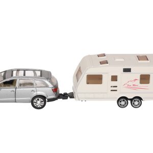 Leksaksbil med husvagn 29 cm