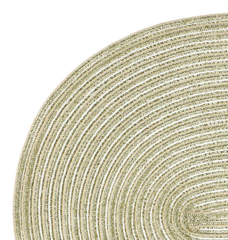 Oval Bordstablett 30 x 45 cm – Guld - Bild 3