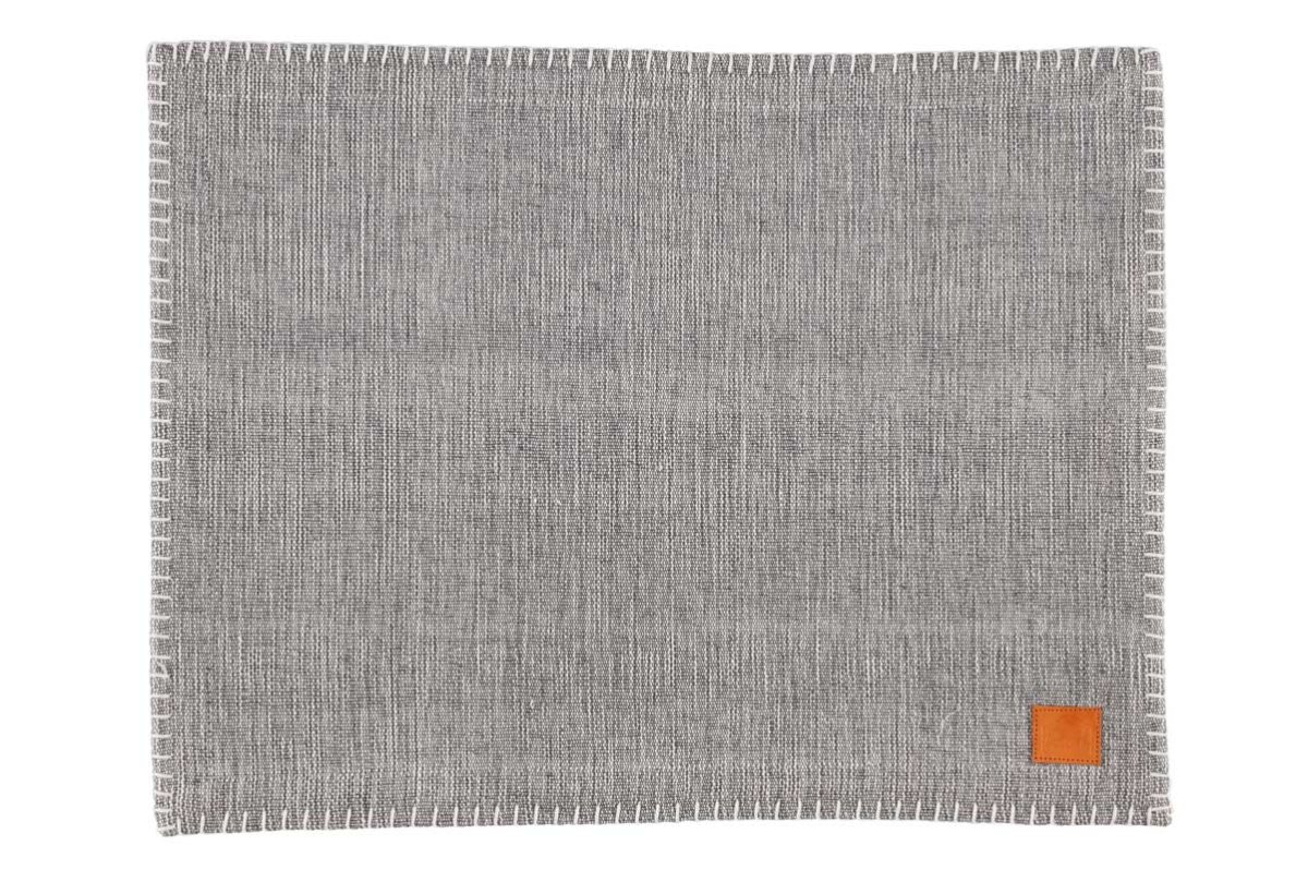 Bordstablett i bomull Tikki 35 x 45 cm – Mörkgrå