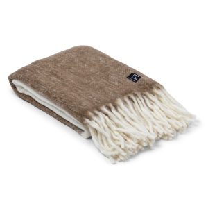 Kosta Linnewäfveri Ullpläd, Beige