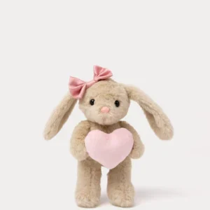 Teddykompaniet Tyra med hjärta, Kanin, Beige