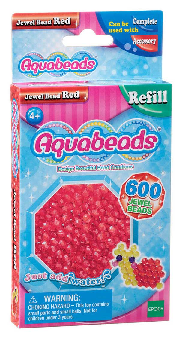 Jewel Bead Pack – Röd Pärlrefill Blanka 600 st