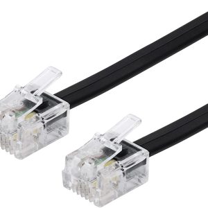 50317 RJ-11 Telefonkabel 3m – Svart