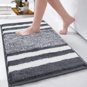 Halkfri badmatta – mjuk och fluffig mikrofiber (45 x 65 cm)