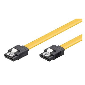 95023 Sata Kabel, Rak 0.7m – Gul