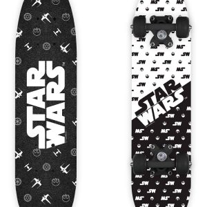 Skateboard i trä 24” – Svart/Vit