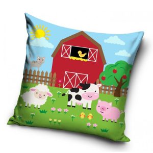 Bondgård med söta djur – Kuddfodral 40x40cm