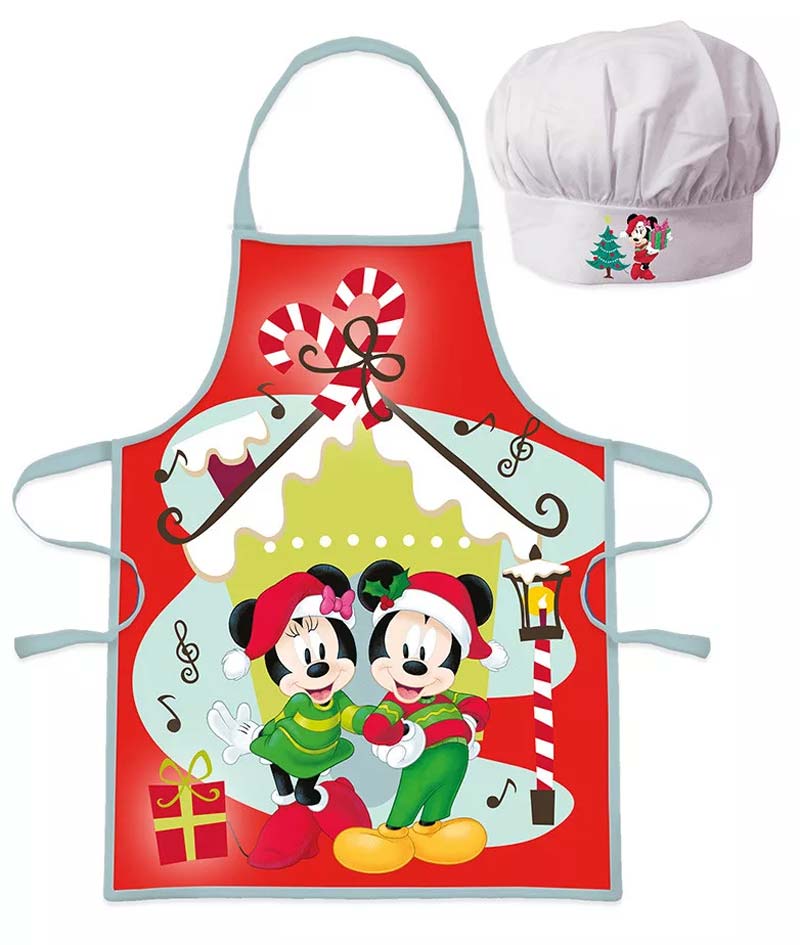 Mimmi & Musse Pigg: Kockset: Förkläde & kockmössa – Jul