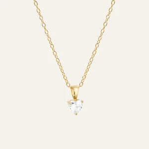 Mockberg Bonne Halsband Guld - vit