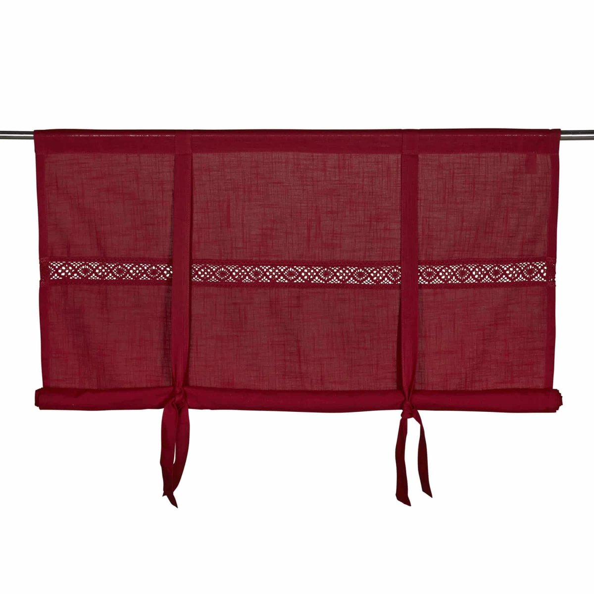 Fondaco Sanna hissgardin 180×100 cm, röd