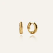 Mockberg Waterproof Ribbed Hoops Gold Medium - Bild 3