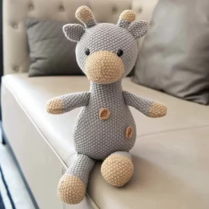 Virkad Giraff Gosedjur Grå 35cm