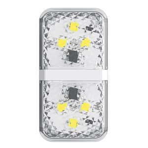 Öppen dörr i bil – Vit Varningslampa 2-pack
