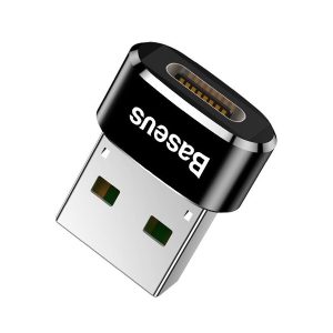 Mini Mini-USB till USB-C adapter 5A – Svart