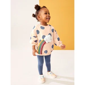 Mörkblå Magi – Mysigt Sweatshirt- och Leggingsset (3månader-7år)